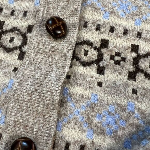 Marled Textured Knit Cardigan Sz Medium - Picture 9 of 9